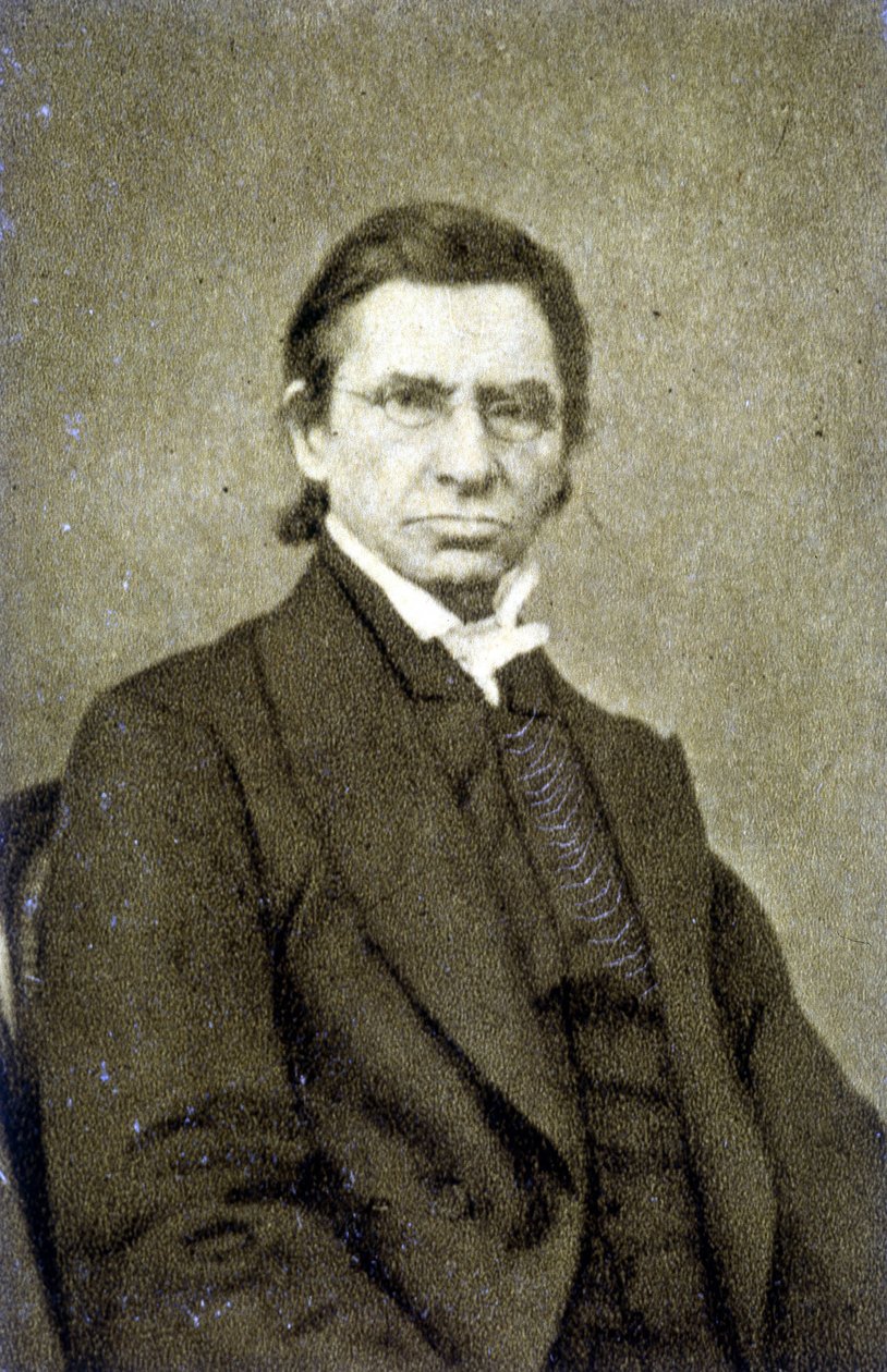 Retrato de Maximilian Emile Littré (1801 - 1881) em 1869 de French Photographer