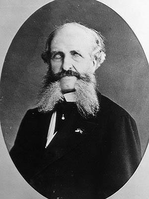 Retrato de Noël Guéneau de Mussy, c.1870 (foto a p/b) de French Photographer