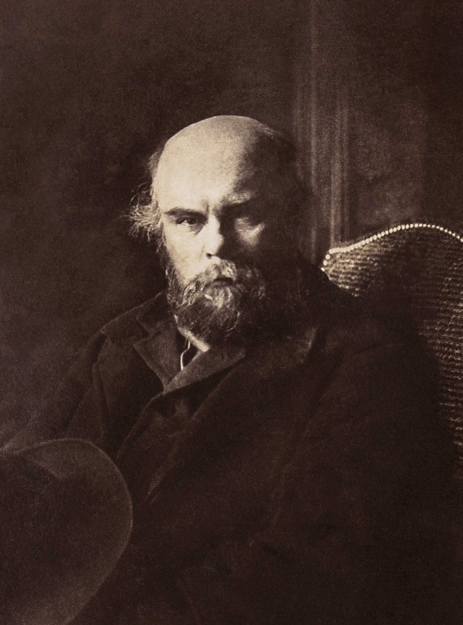 Retrato de Paul Verlaine (1844-1896), poeta francês. de French Photographer