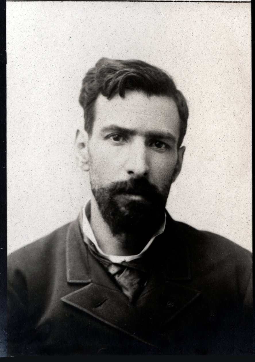 Retrato de Pietro Paolo Savorgnan de Brazza (1852-1905), Franco italiano explorador. de French Photographer