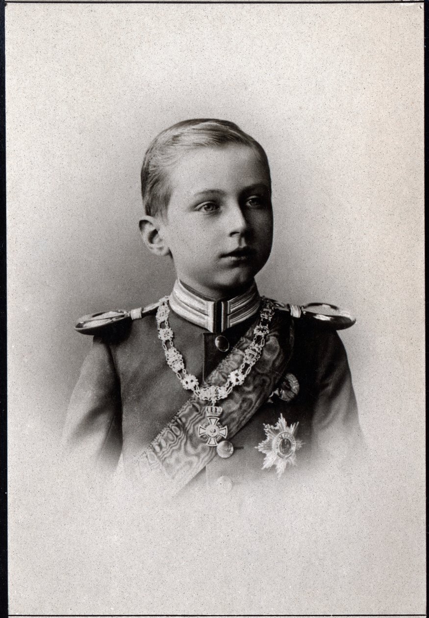 Retrato do Príncipe Oskar da Prússia (1888-1958). de French Photographer
