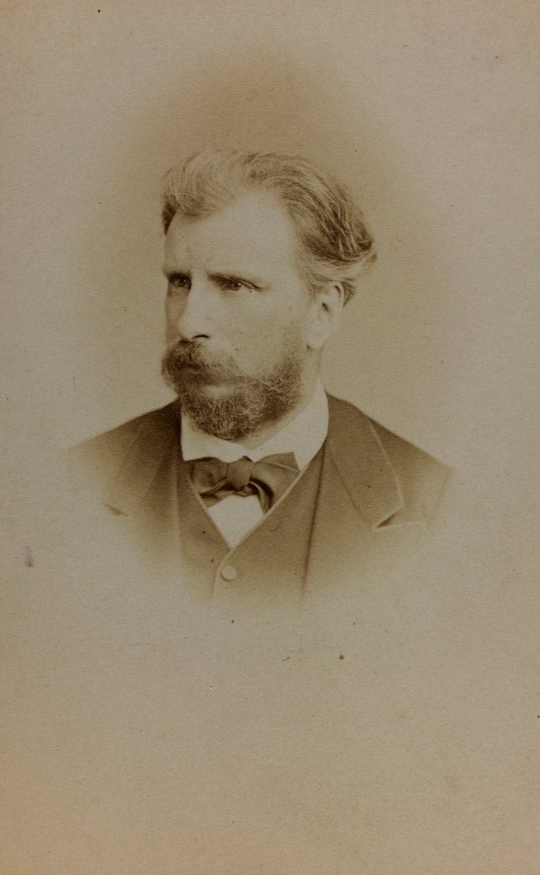 Retrato de William Bouguereau, pintor francês; carte de visite (foto a p/b) de French Photographer