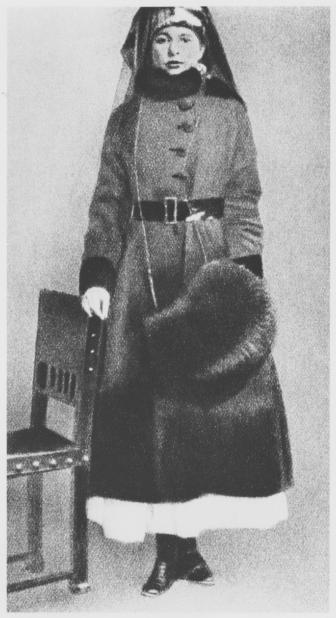 A prisão de Mata Hari em 13 de fevereiro de 1917 de French Photographer