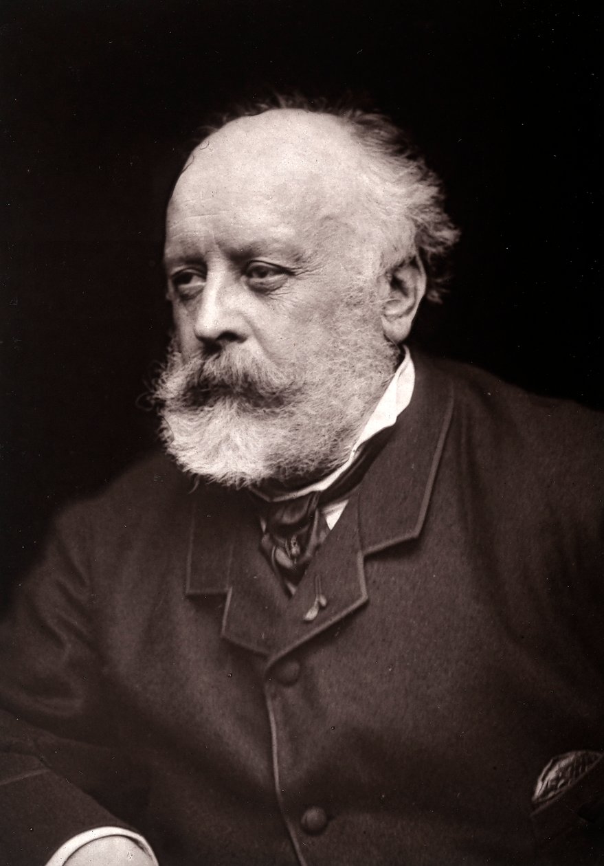 O artista Evariste-Vital Luminais retratado por ocasião do Salão de Paris em 1885 de French Photographer