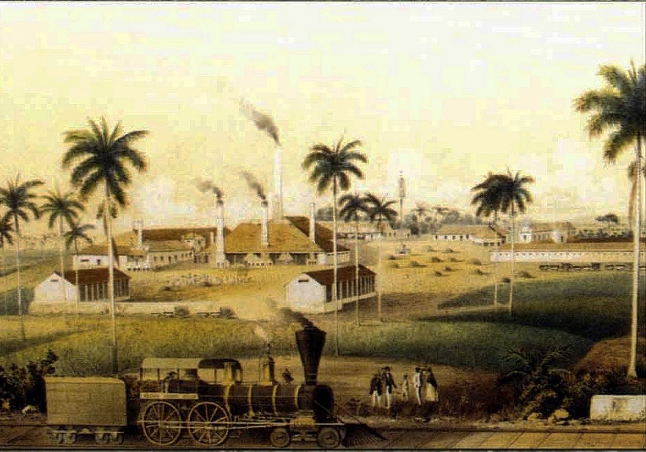 14784N Fabrico de rum nas Caraíbas de French School