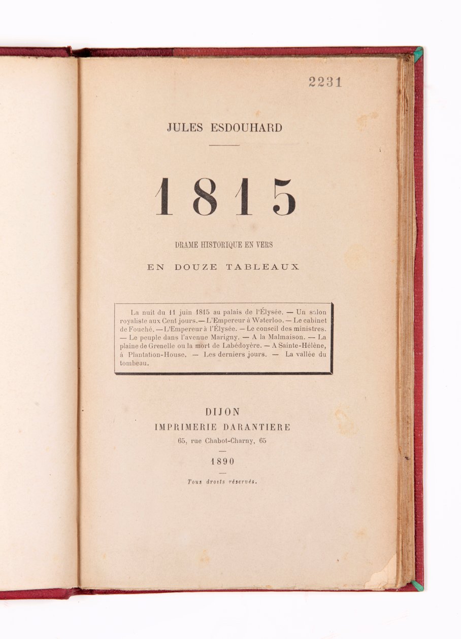 "1815", de Jules Esdouhard de French School