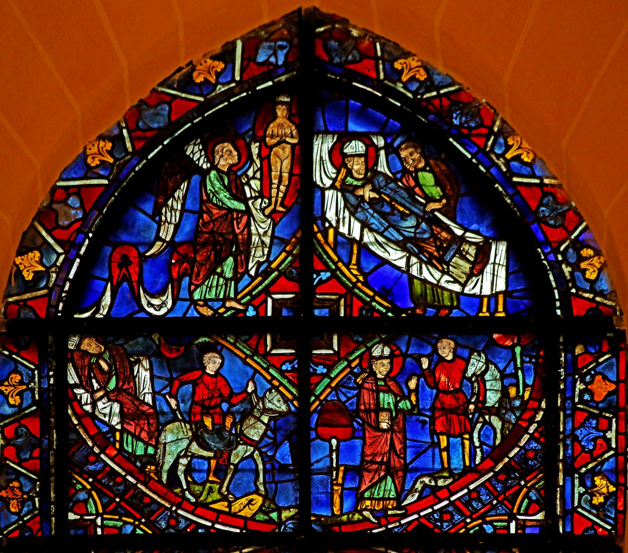 4 painéis da janela do St Germain (w29b) de French School