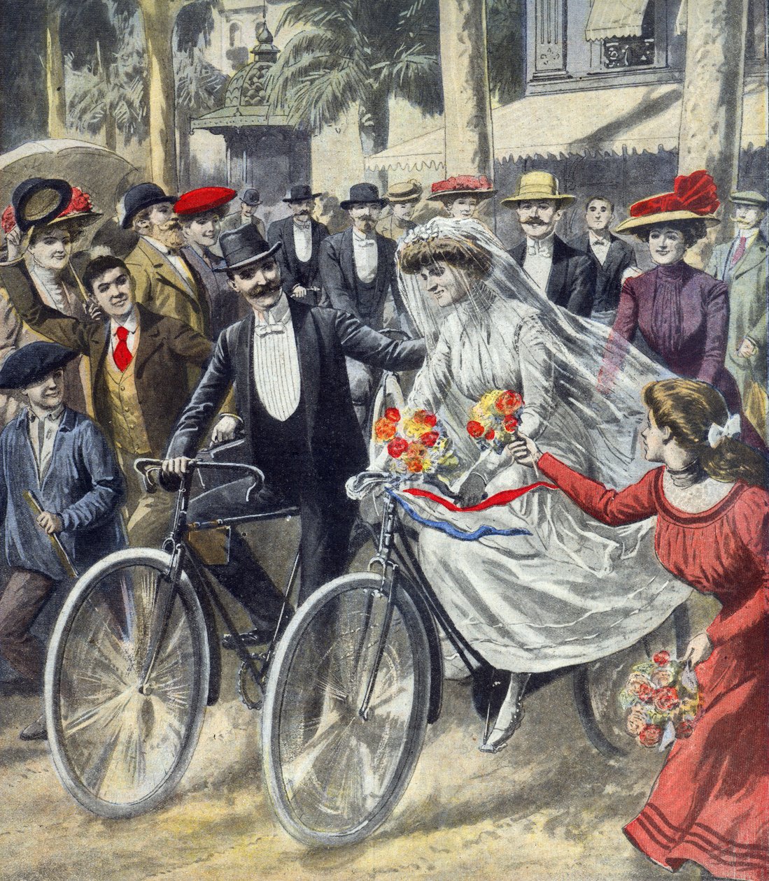 Um casamento de bicicleta de French School