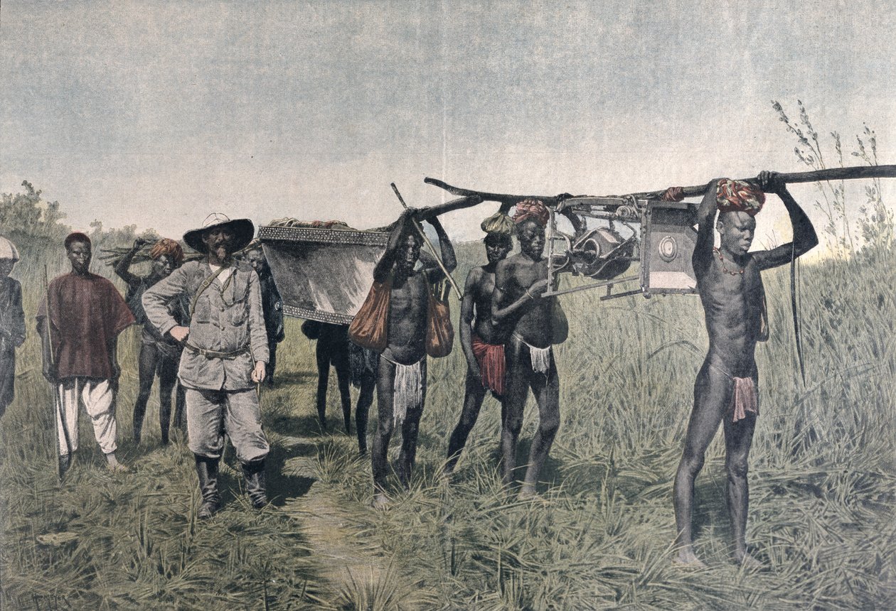 Um comboio na Marchand Mission em 1898, do Le Petit Journal, 1899 de French School