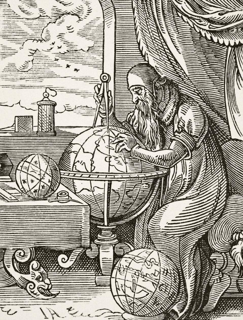 Um astrônomo alemão e cosmógrafo, de Ciência e Literatura na Idade Média por Paul Lacroix (1806-84) publicou Londres 1878 de French School