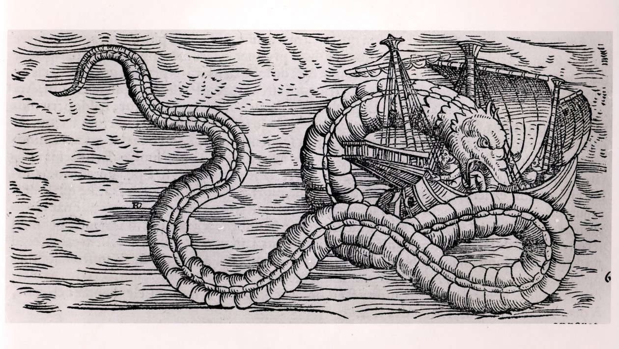 Uma Serpente Marinha Gigante de French School
