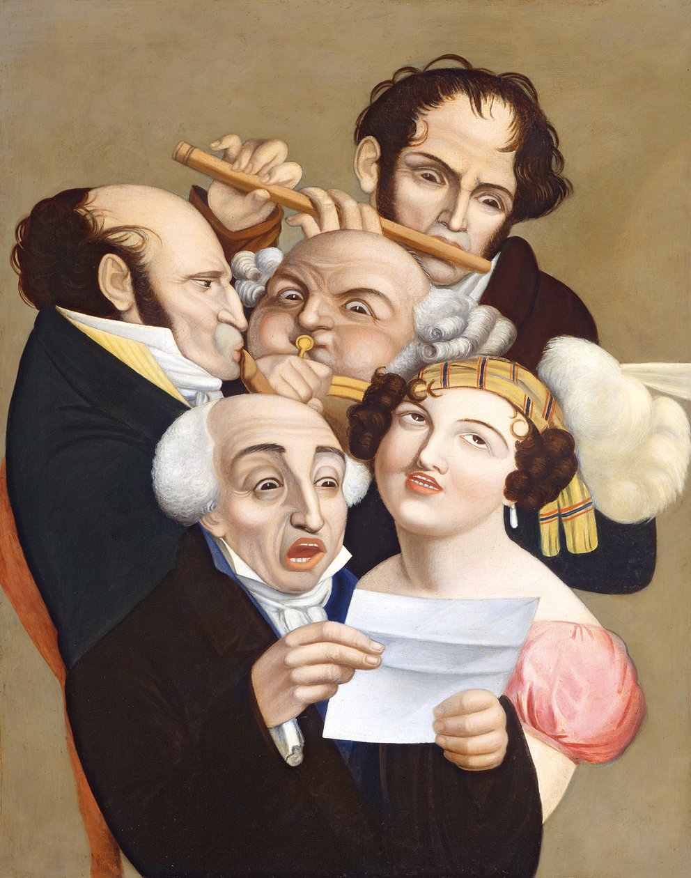 Um grupo musical, c.1830 de French School