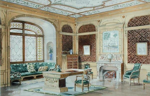 Um Estudo, um projeto decorativo de G. Remon, ilustração em 