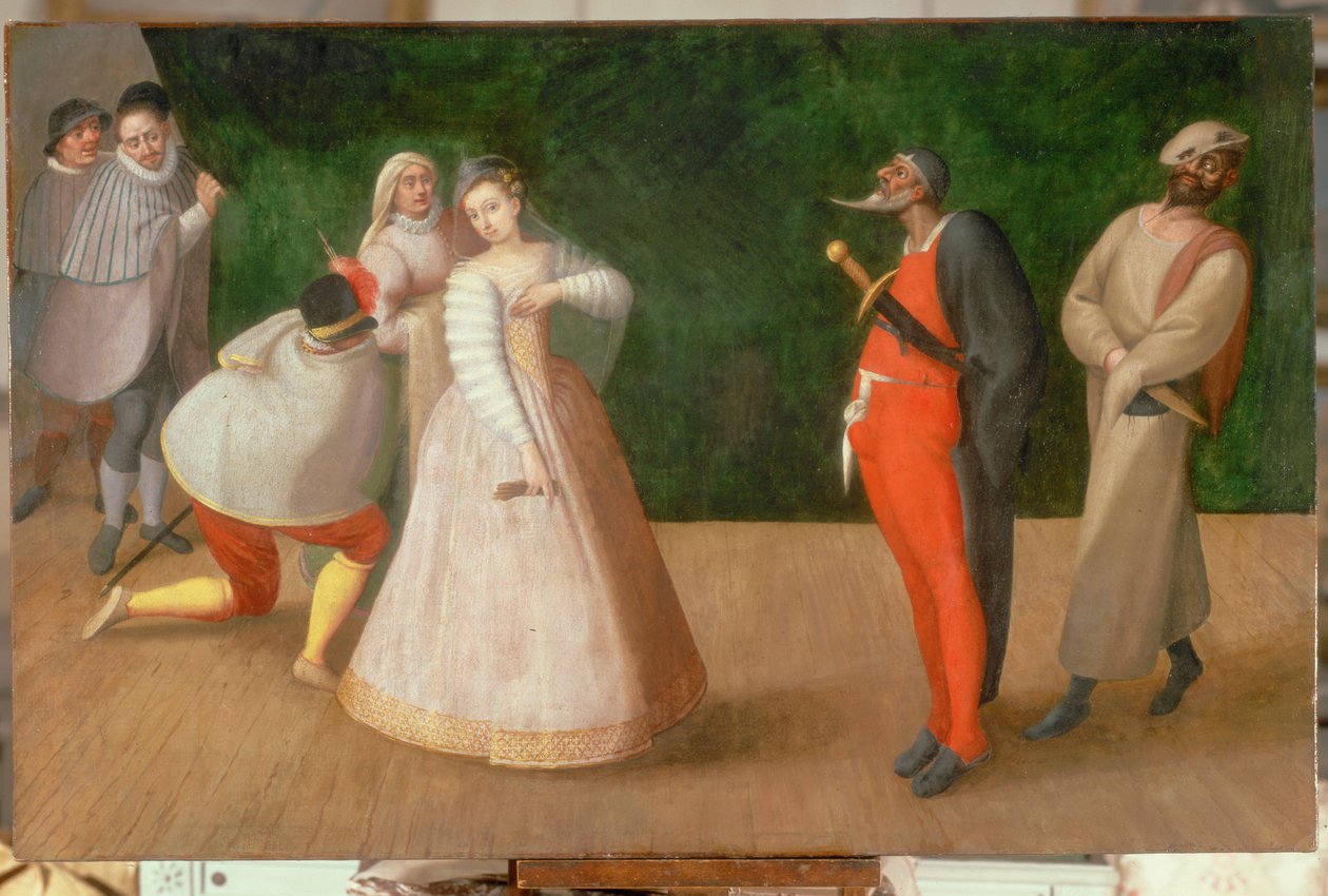 Uma representação da Commedia dell