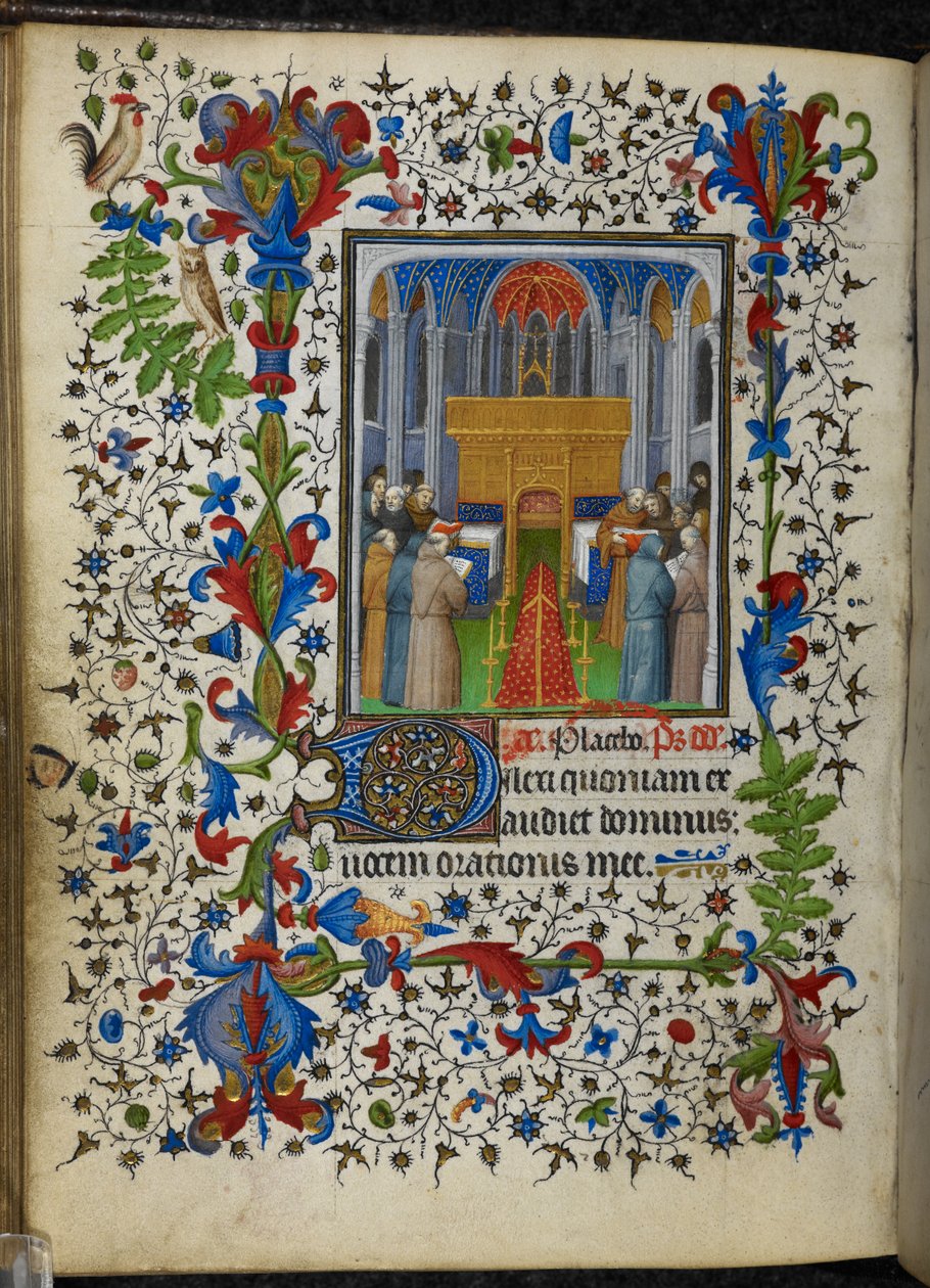 Adicionar 16997 f.171v Escritórios dos Mortos (Vésperas) do Chevalier Hours, c.1420 (vellum) de French School