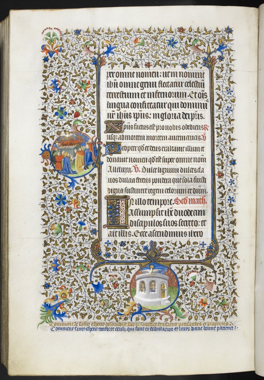 Adicionar Ms 18850 f.281v Livro de Horas (The Bedford Hours) c.1410-30 (tinta, cor & ouro sobre velino) de French School