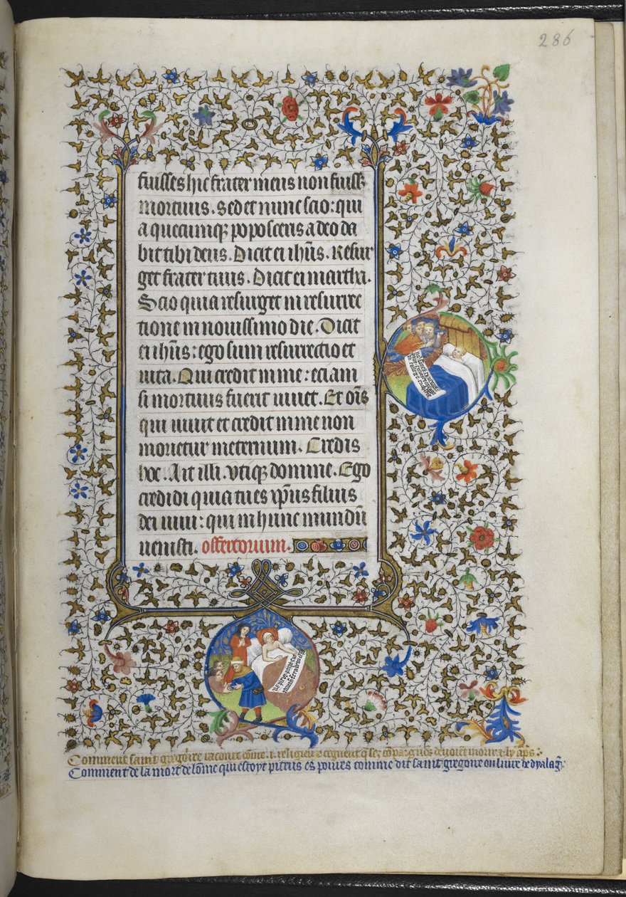 Adicionar Ms 18850 f.286r Livro de Horas (The Bedford Hours) c.1410-30 (tinta, cor e ouro em velino) de French School