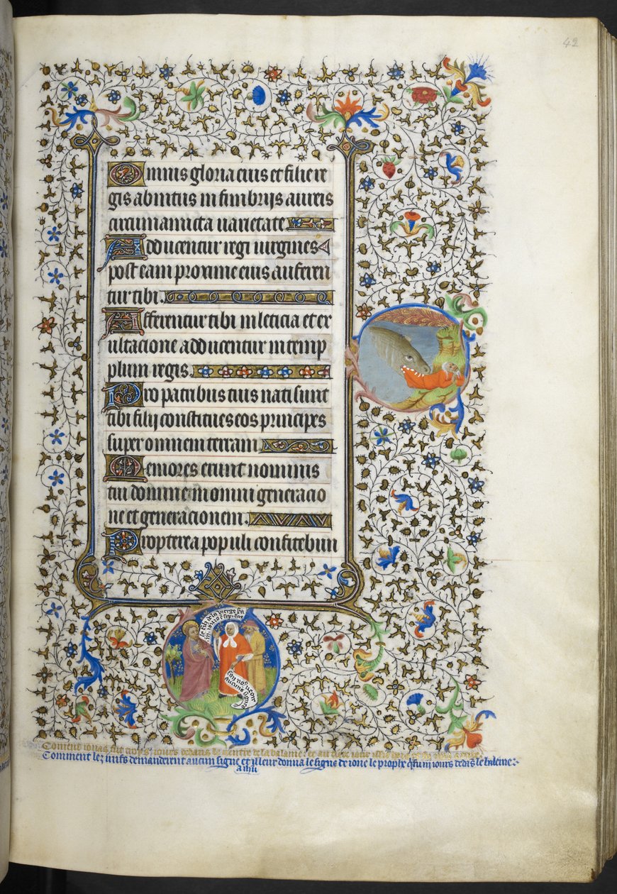 Adicionar Ms 18850 f.42r Livro de Horas (The Bedford Hours) c.1410-30 (tinta, cor e ouro sobre velino) de French School