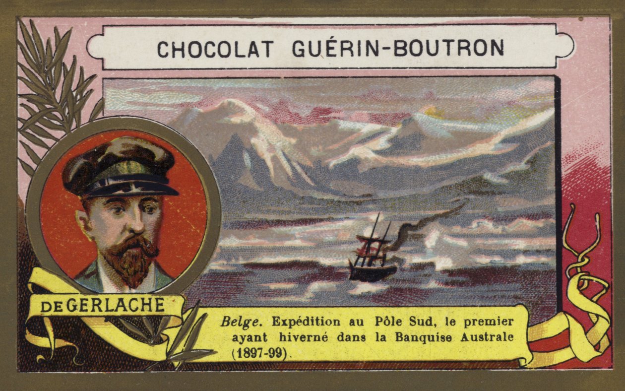 Adrien de Gerlache, oficial da marinha e explorador belga (cromolito) de French School