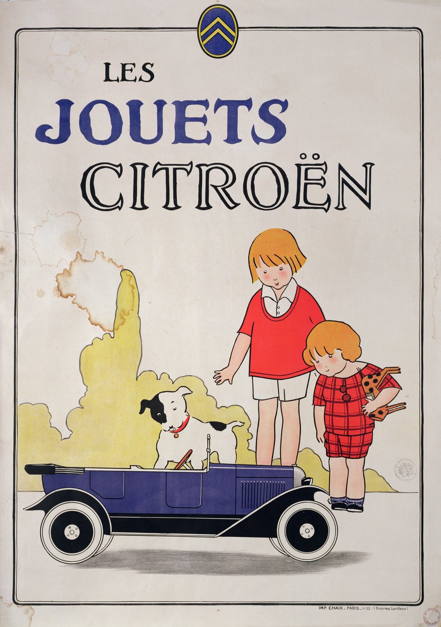 Anúncio para a Citroen Toys, 1922 de French School