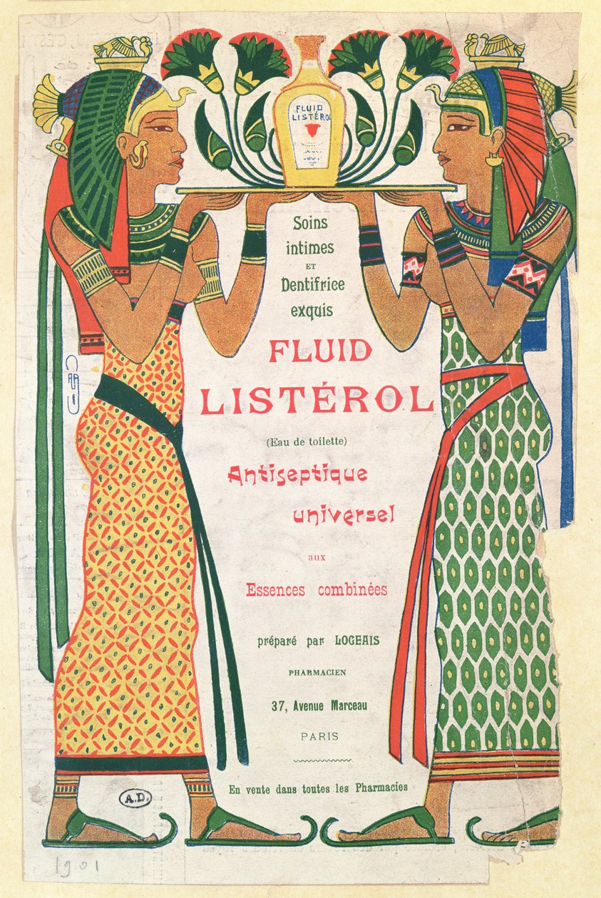 Propaganda para Fluid Listerol, 1901 de French School