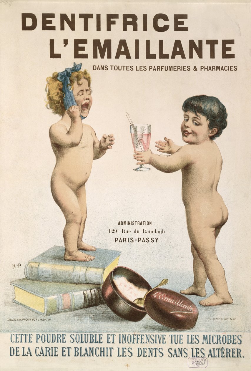 Propaganda para LEmaillante Dentifrice, 1892 de French School