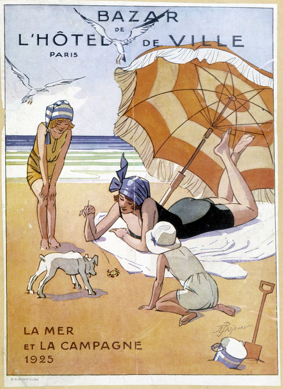 Publicidade "Bazar Hotel de Ville". de French School