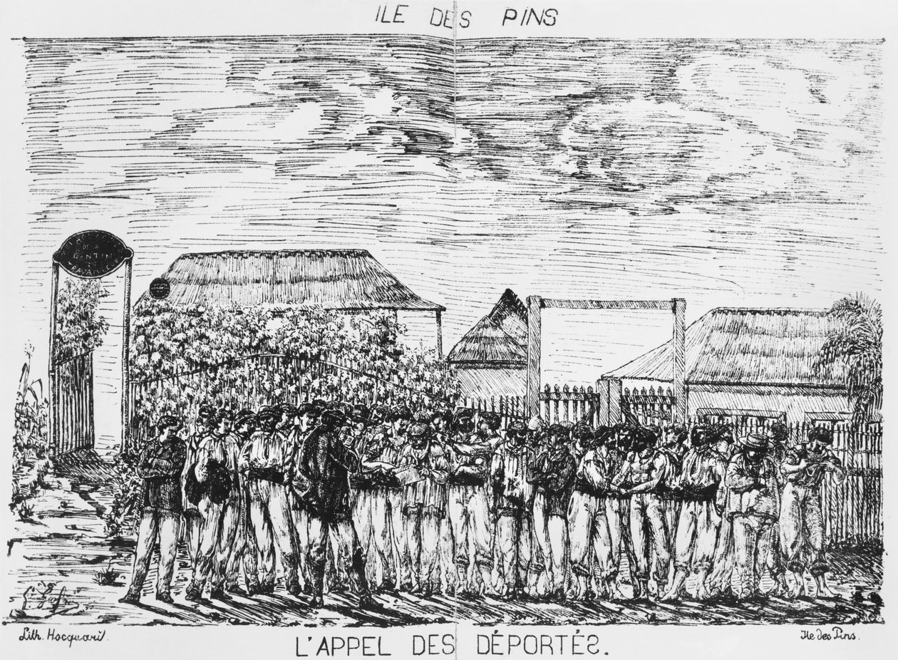 Álbum da Ilha dos Pinheiros, Roll call dos deportados, 1878-79 de French School