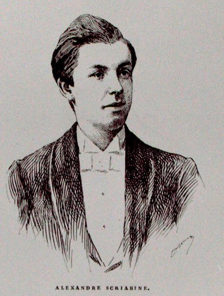 Aleksandr Nikolaievitch Skriabine (1872-1915), ilustração de 