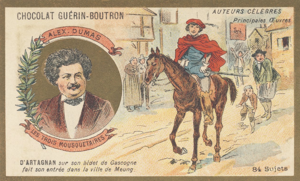 Alexandre Dumas (1802-1870), escritor francês, autor de “Les trois mosqueteiros”, romance (1844) de French School