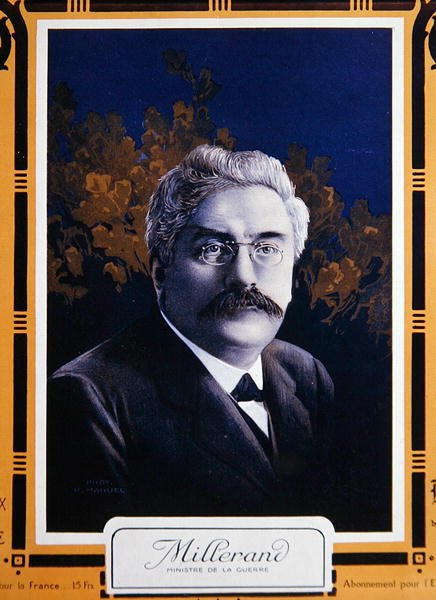 Alexandre Millerand como Ministro da Guerra em 1915 (cor litho) de French School