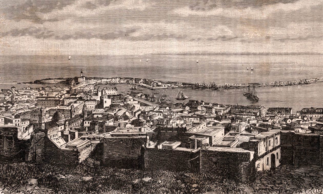 Argel - Argel - Algerie - gravura em "La France illustree: geography, history, administration statistique" de V.A. Malt-Brown. 1884 de French School