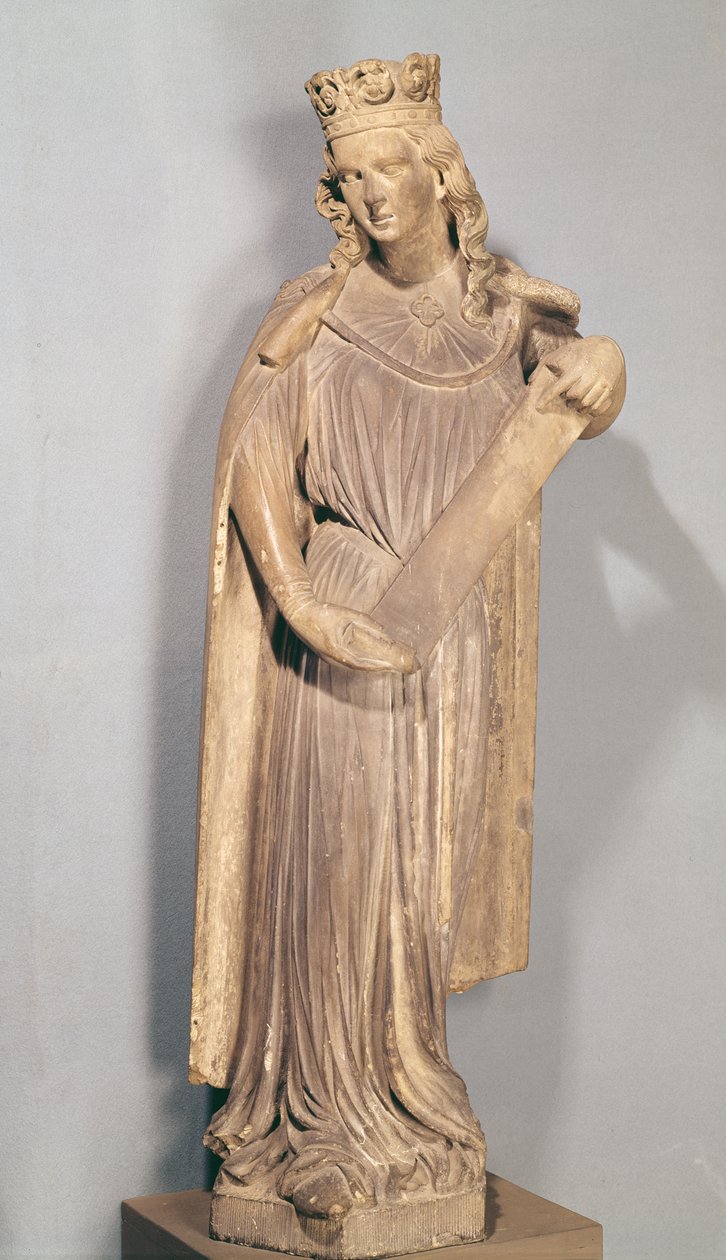 Figura alegórica da pequena igreja, da Catedral de Estrasburgo de French School