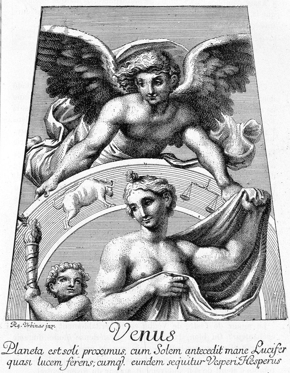Alegoria do planeta Vénus - em "Les terres du ciel" de Camille Flammarion, ed. Marpon & Flammarion, Paris de French School