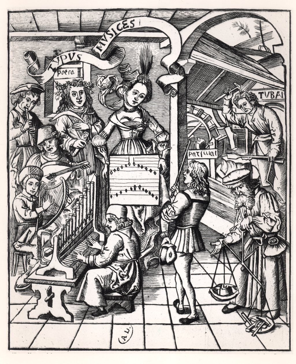 Alegoria da Música de French School