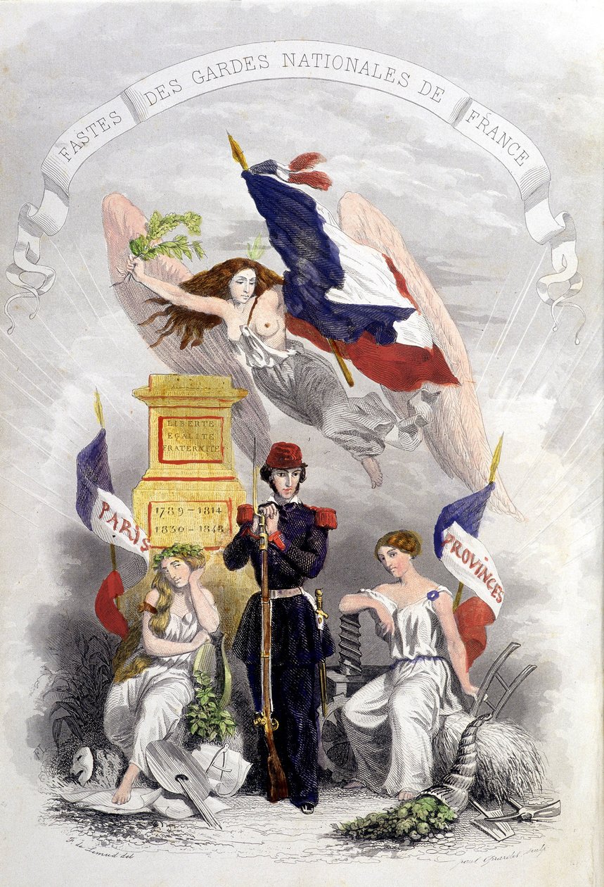 Alegoria das Revoluções Francesas de French School