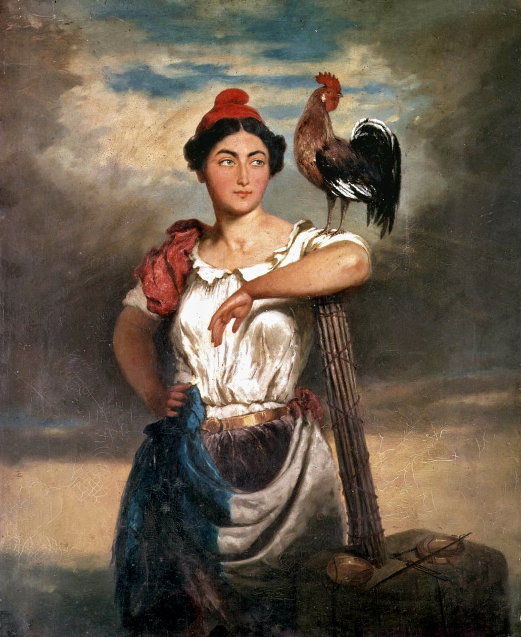 Alegoria da República em 1848 de French School