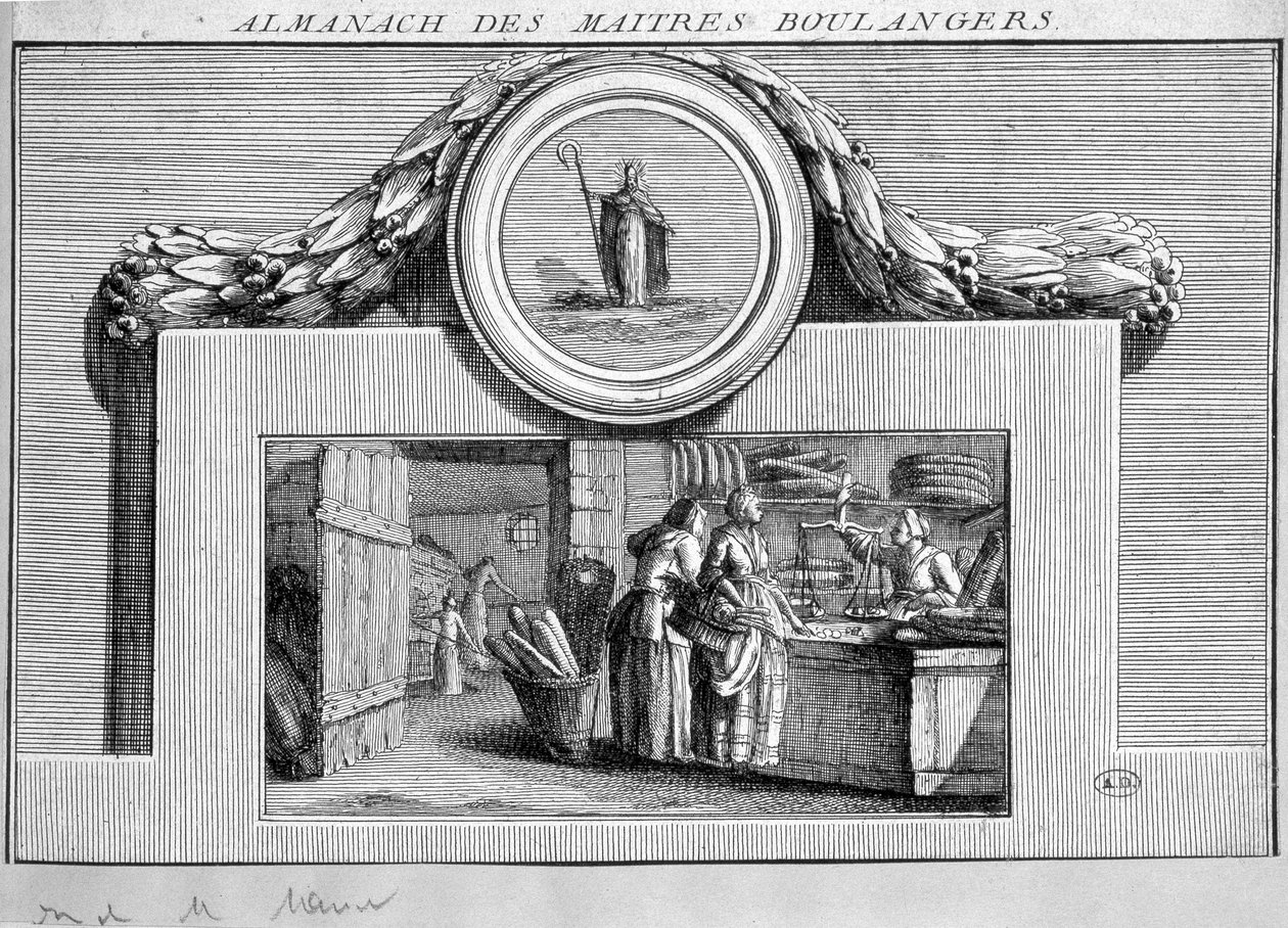 Almanaque de Master Bakers, França de French School