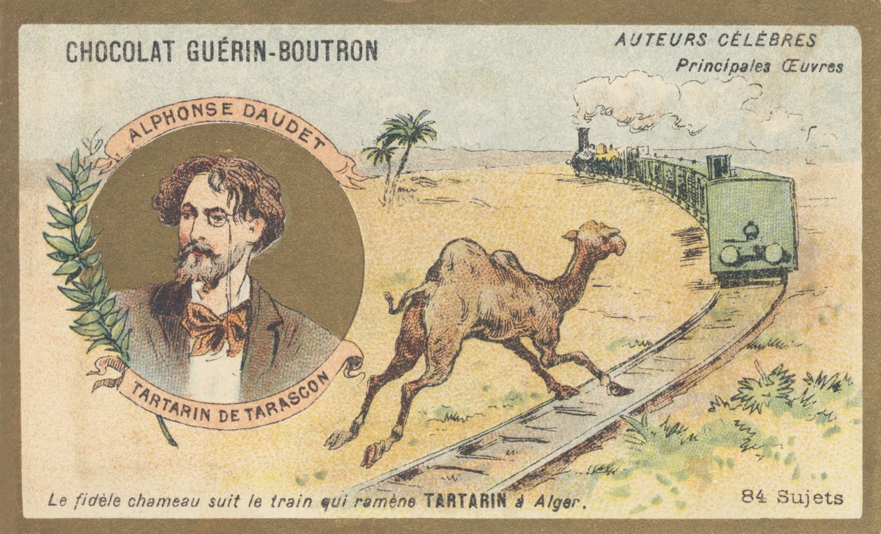 Alphonse Daudet (1840-1897), escritor e dramaturgo francês, autor de "Tartarin de Tarascon" (1872) de French School