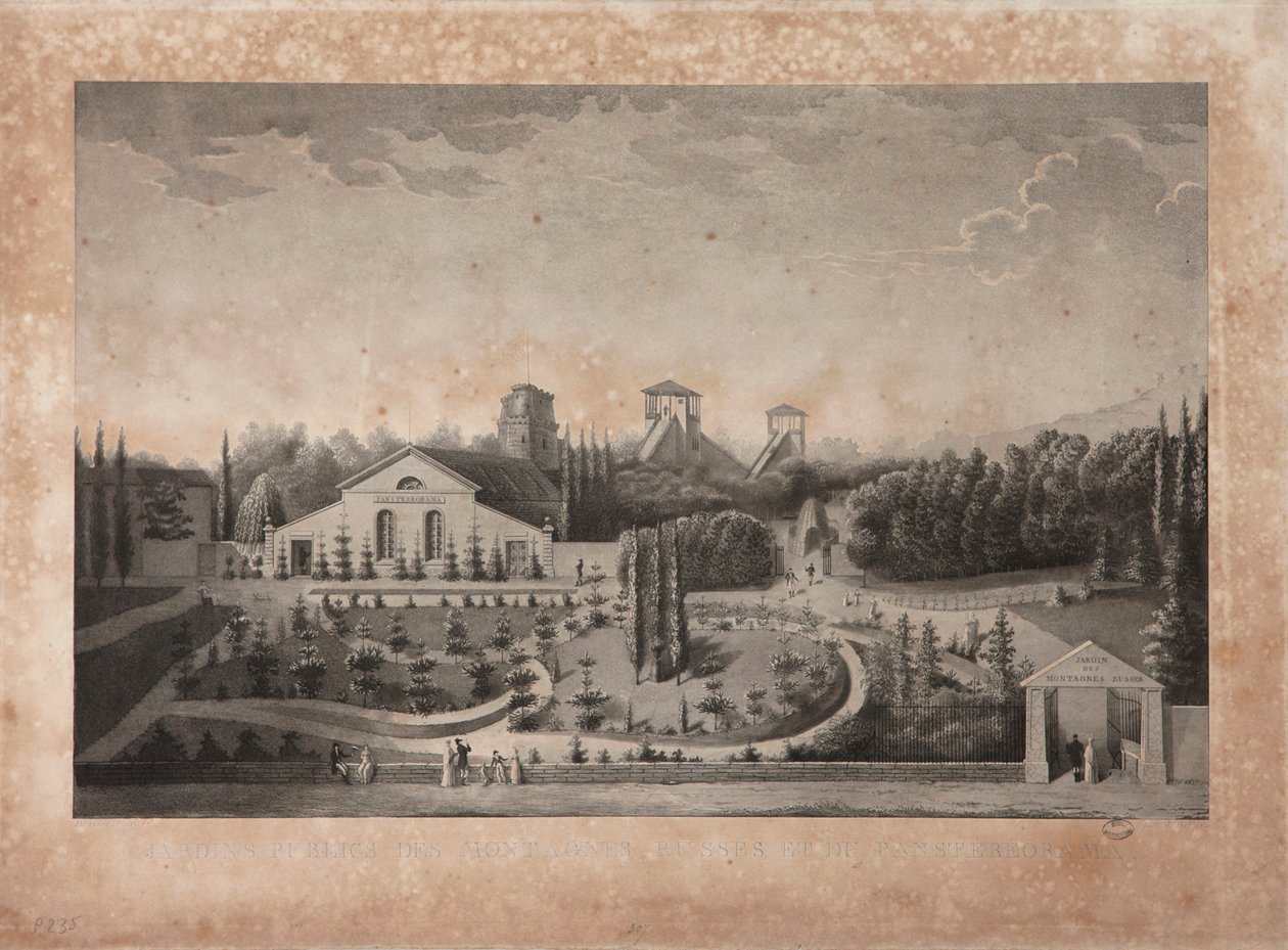 Parque de diversões com Panstéréorama de French School