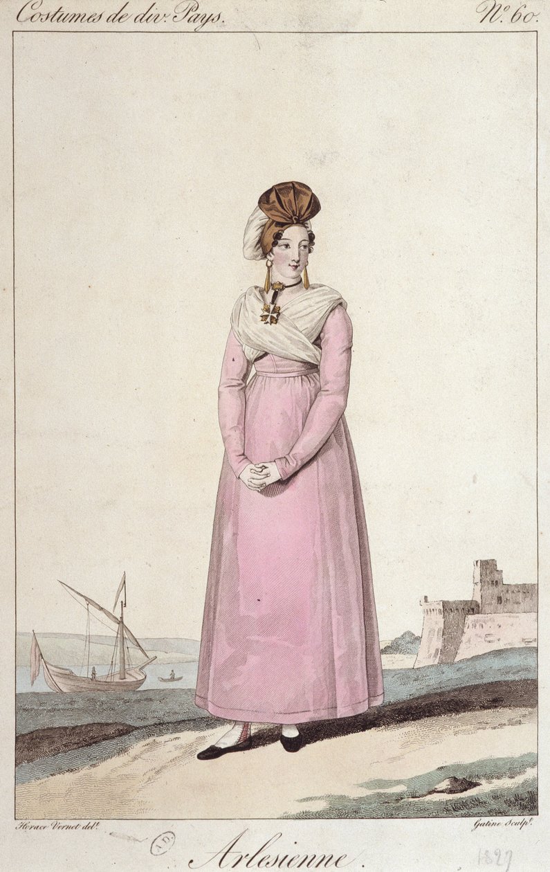 Uma Arlesienne - gravura de French School