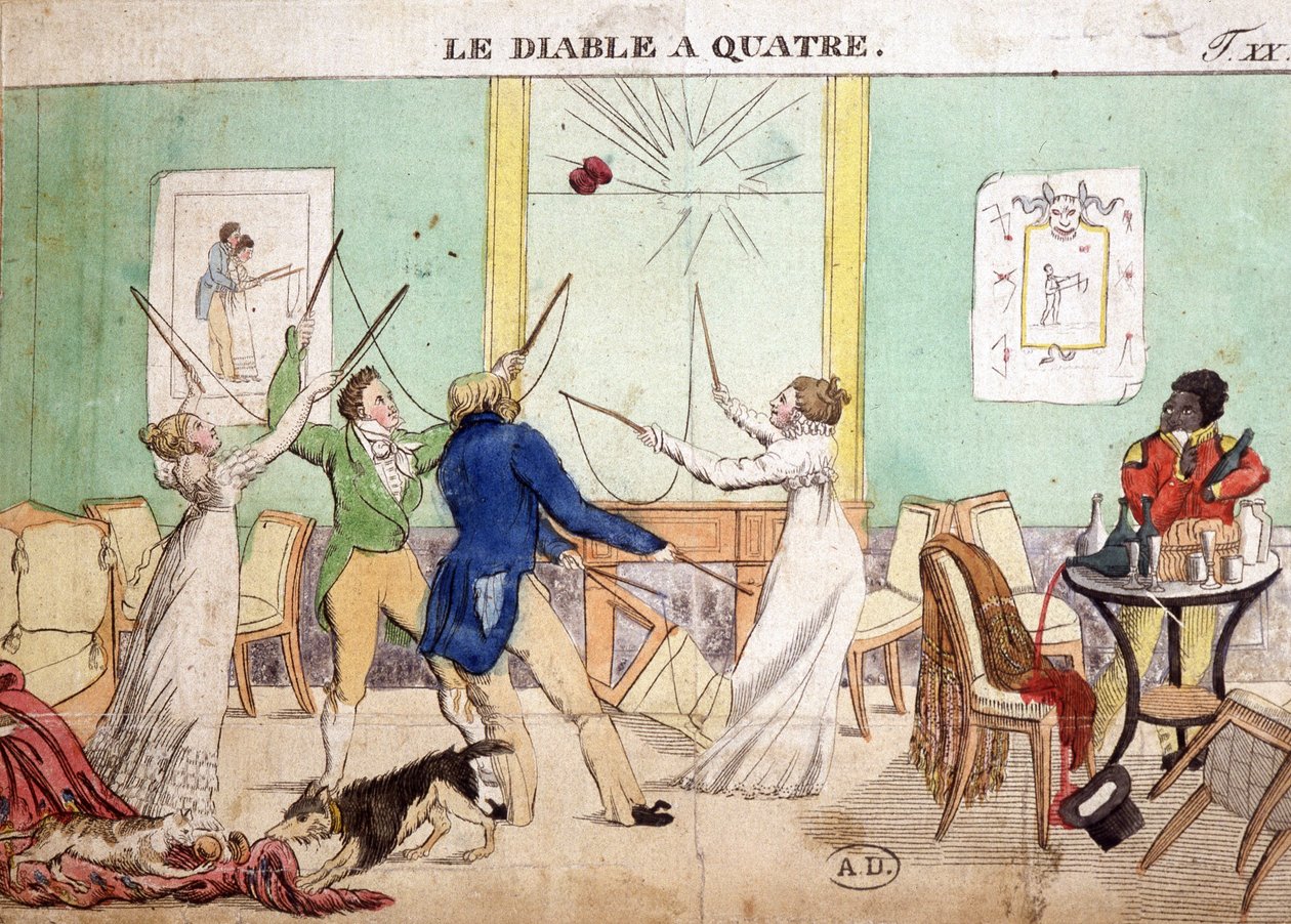 Jogos dos Antigos: O Quatro Diabos (Diabolo) de French School