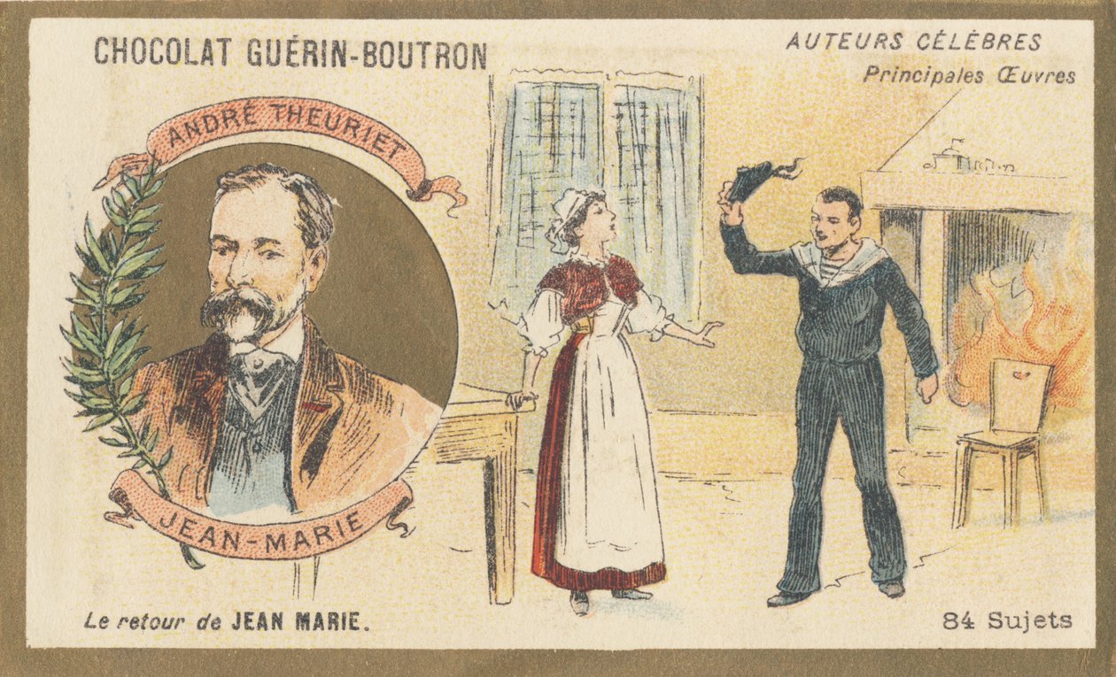 André Theuriet (1833-1907), poeta, romancista e dramaturgo francês, autor de “Jean-Marie”, drama (1872) de French School
