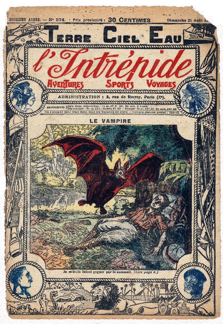 André Rochet mordido por um morcego vampiro no Peru de French School