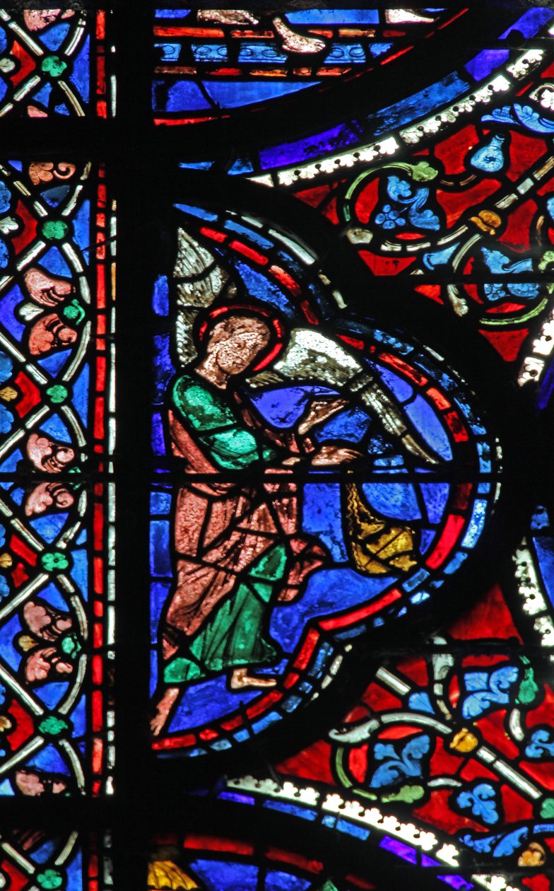 Anjos assistindo ao sepultamento da Virgem (w42) de French School