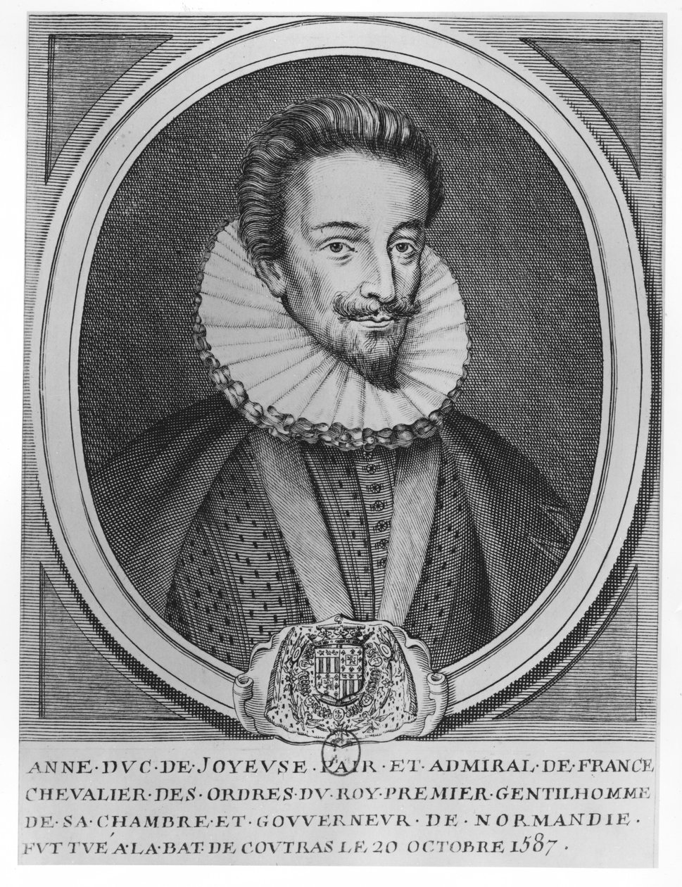 Ana, Duque de Joyeuse (gravura) de French School
