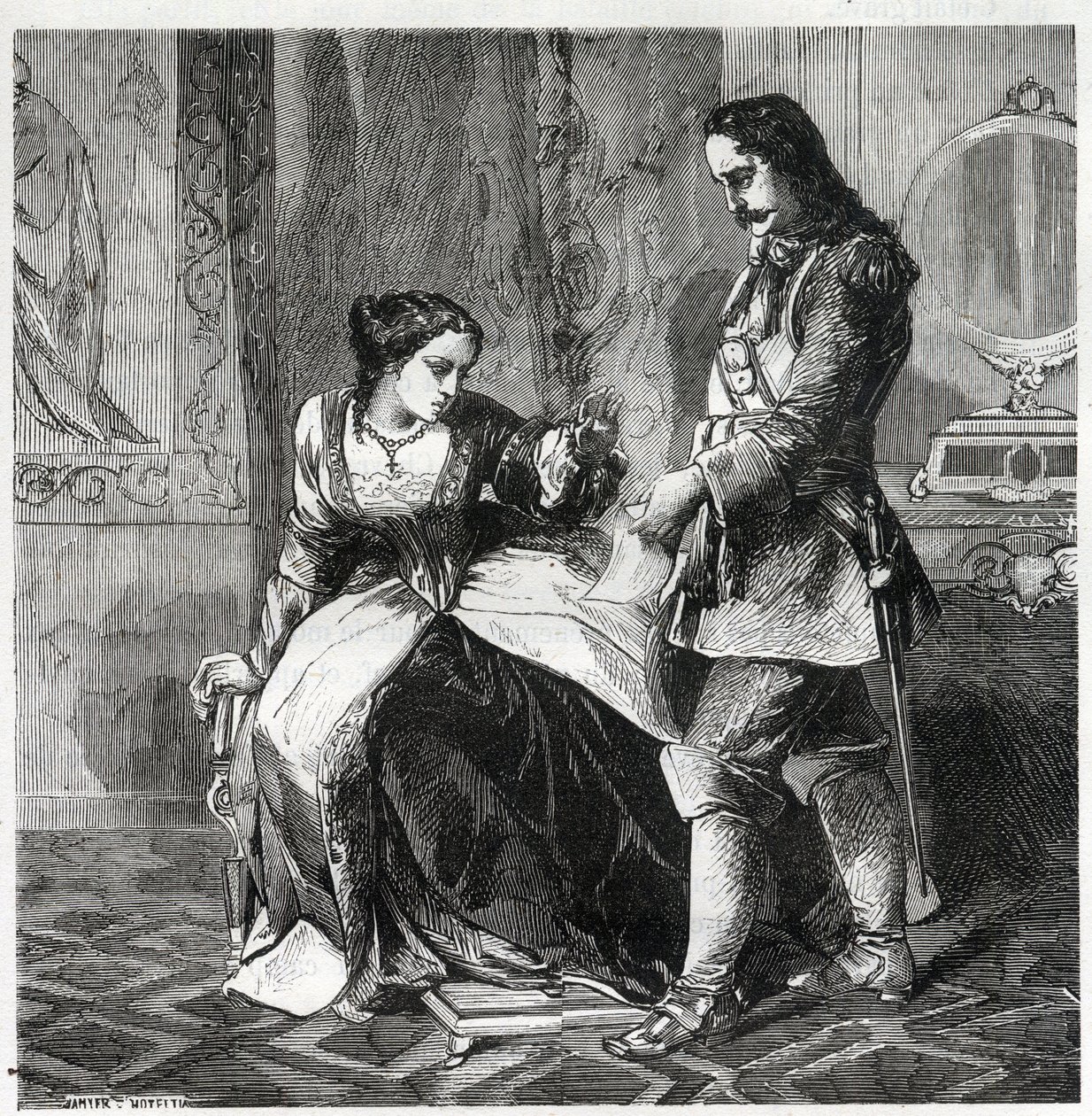Anne Ninon" do Enclo (ou Ninon de Lenclos ou Ninon de Lanclos) de French School