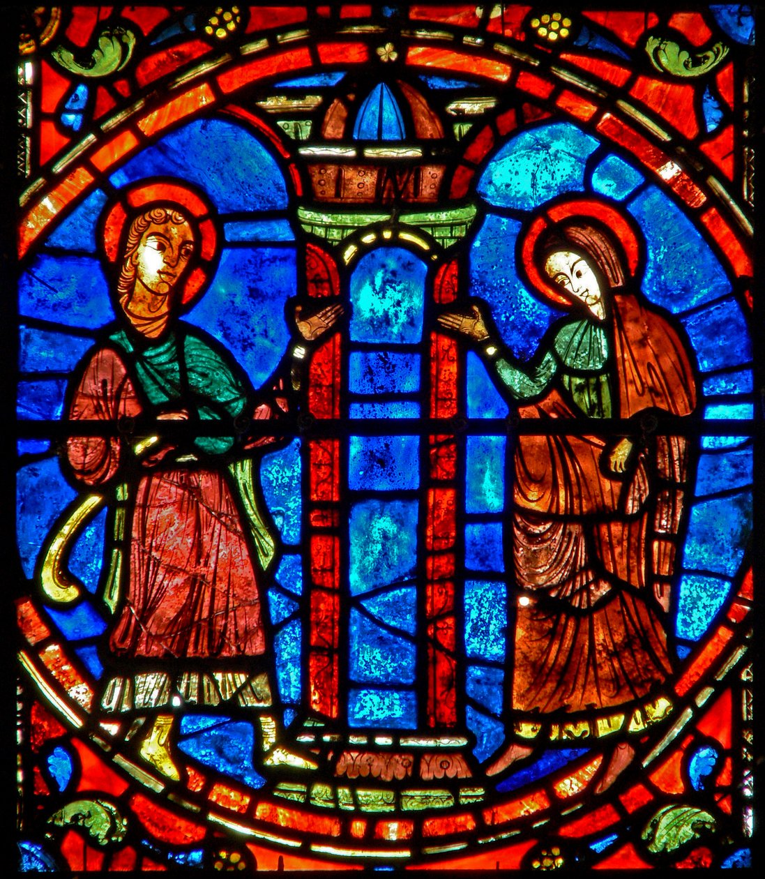 Ana e Joaquim no Portão Dourado (w28b) de French School