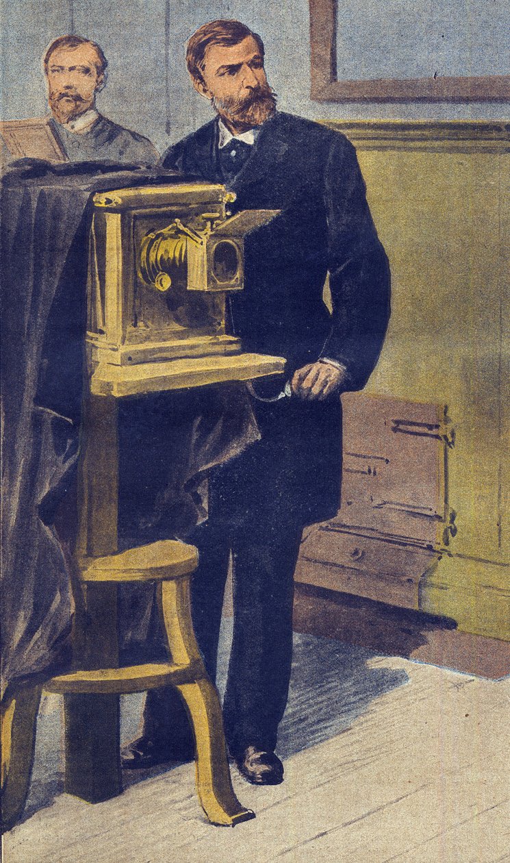 Antropometria - Alphonse Bertillon (1853-1914)ilustração de 