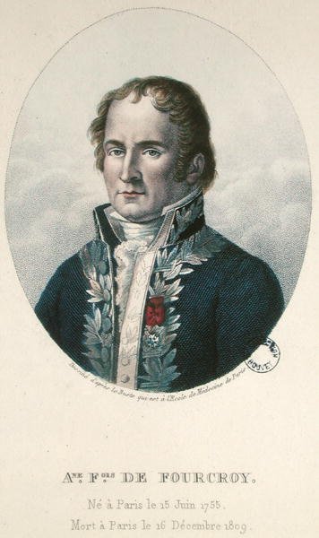 Antoine Francois de Fourcroy (1755-1809) (gravura a cores) de French School